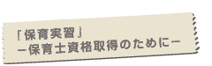 保育実習-保育士資格取得のために-