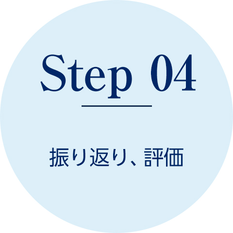 Step4　振り返り、評価