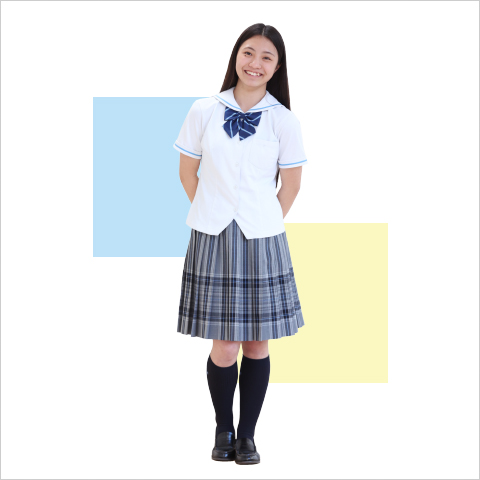 高等学校夏服スタイリング