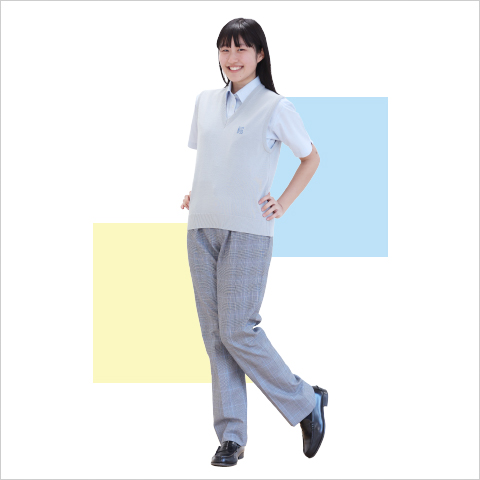 高等学校夏服スタイリング