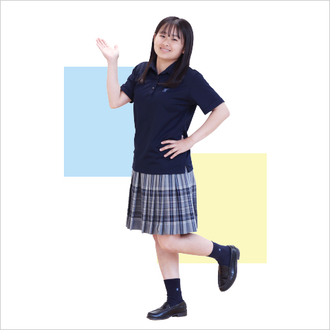 高等学校夏服スタイリング