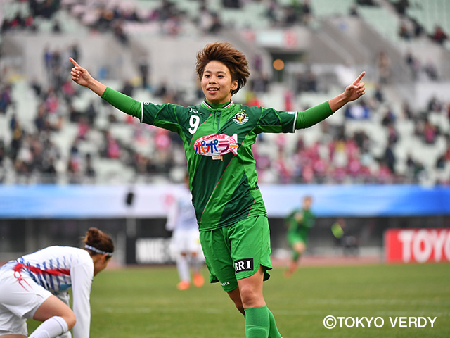 大会得点王に輝いた田中美南選手（決勝戦前の本学訪問の様子はこちら）
