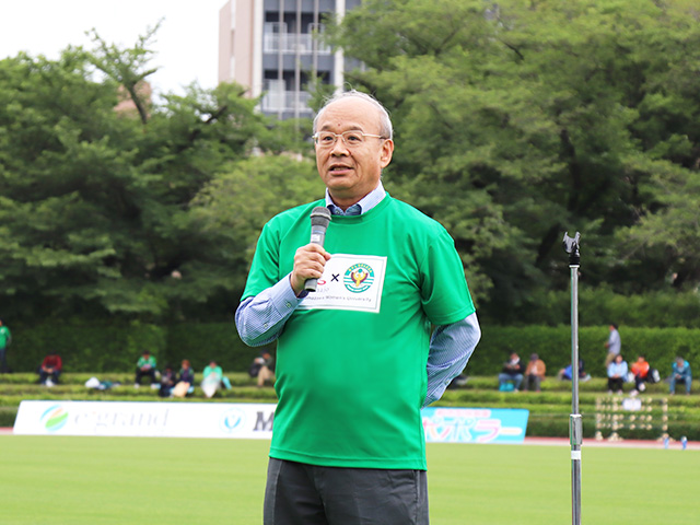 光田学長のスピーチ