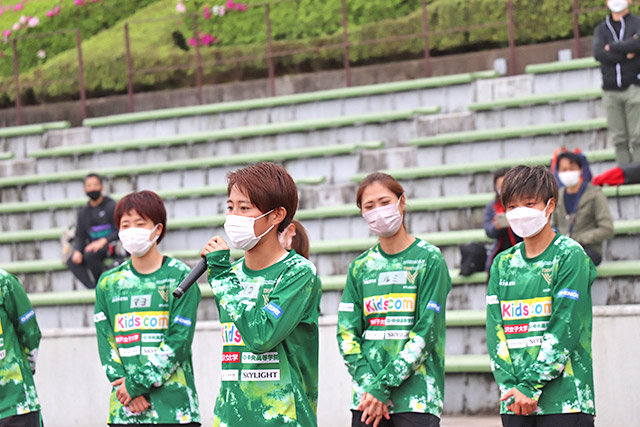 選手を代表して植木理子選手より挨拶