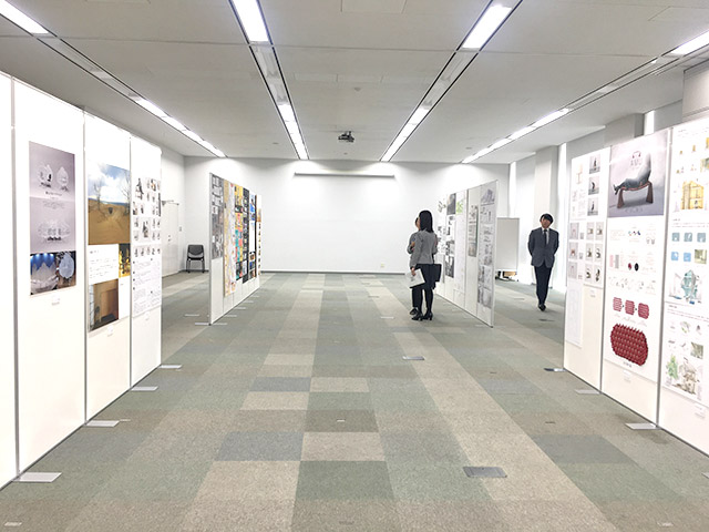 千葉工業大学内　展示会場風景