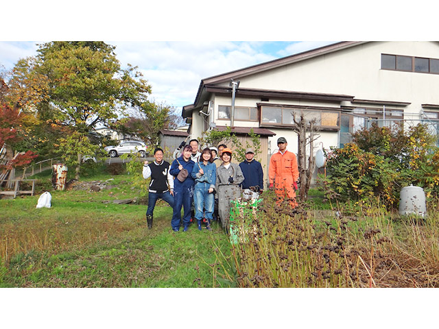 作業前の記念撮影