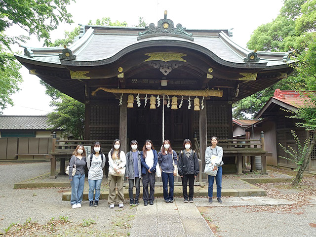 天満神社にて
