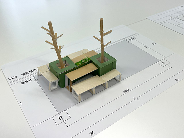 「Kakuregi」検討模型（部分）