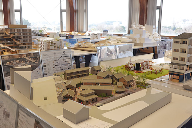 今年度の最優秀賞作品「ゆ～BASE」模型