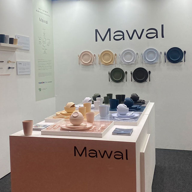 静岡県富士市のエフピー化成工業さんが大和商会さん、エムアイモルデさんと立ち上げた100％マテリアルリサイクルのテーブルウェアブランド