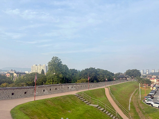 授業課題で訪れた水原