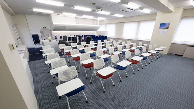 エアライン実習室全景