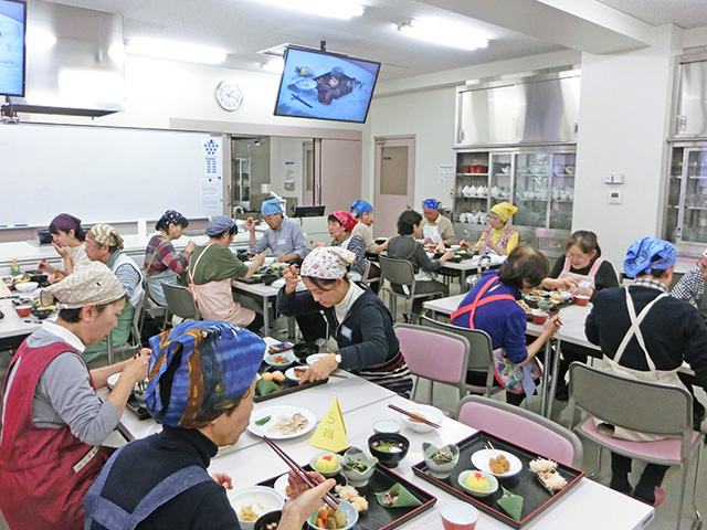 試食の様子