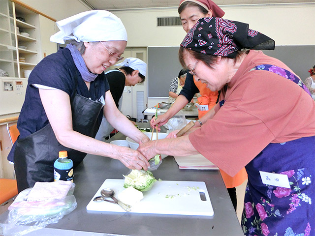 料理実習の様子