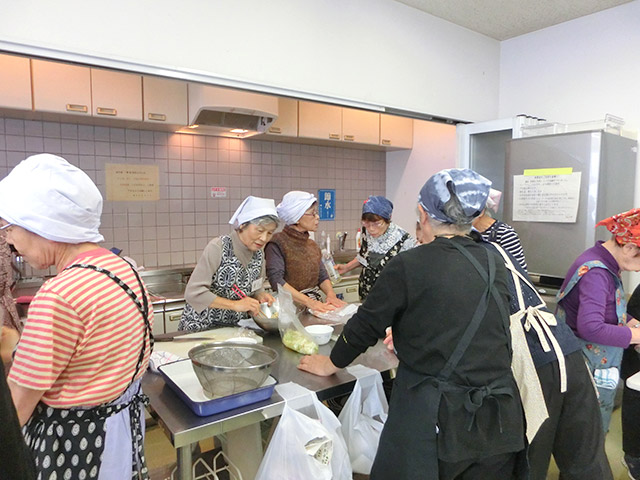 料理実習の様子