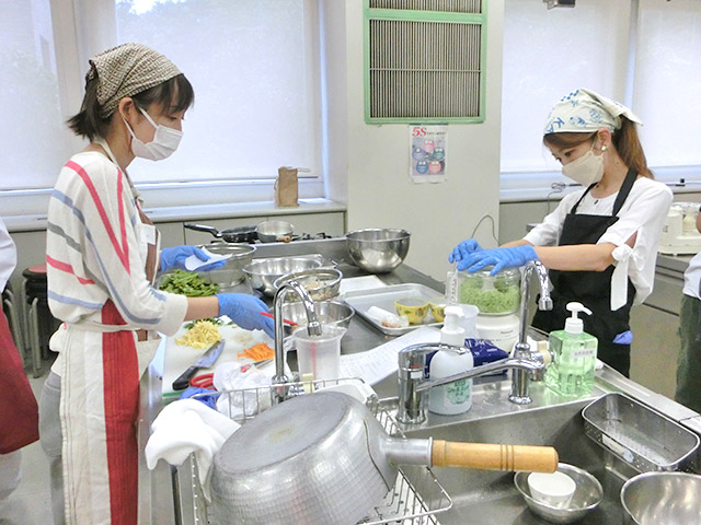 調理実習の様子