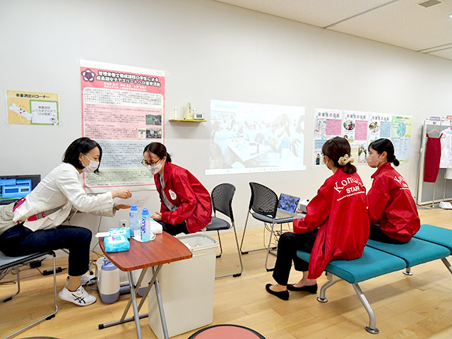 骨密度測定の様子