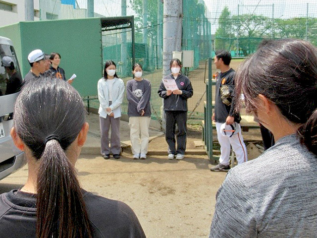 メニューを選手の皆さまに紹介いたしました