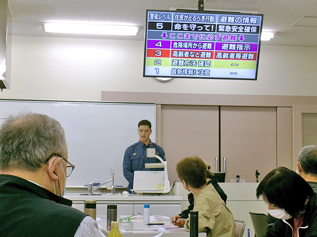 防災についての講話