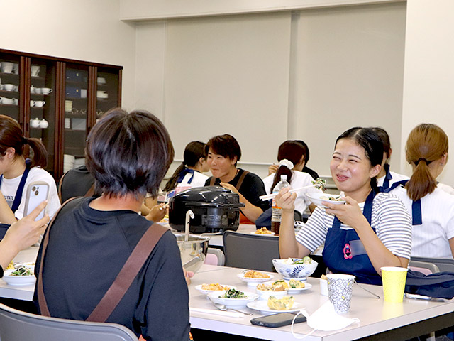 喫食タイムは、会話がとても弾みました