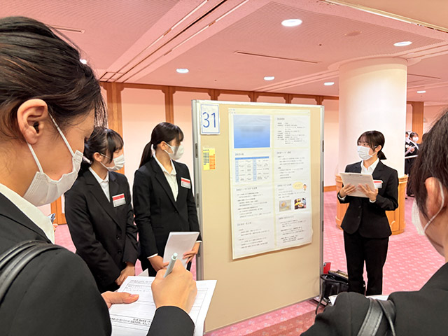 臨地実習Ⅱ(病院)の発表の様子
