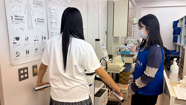 測定の様子