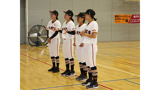 (左から) 中江選手、瀧石選手、長田選手、上条選手