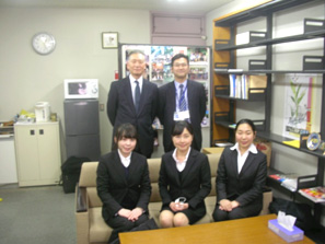 近畿日本ツーリストが他校の実習生と本学を訪問