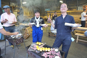 美味しい肉が焼けました。