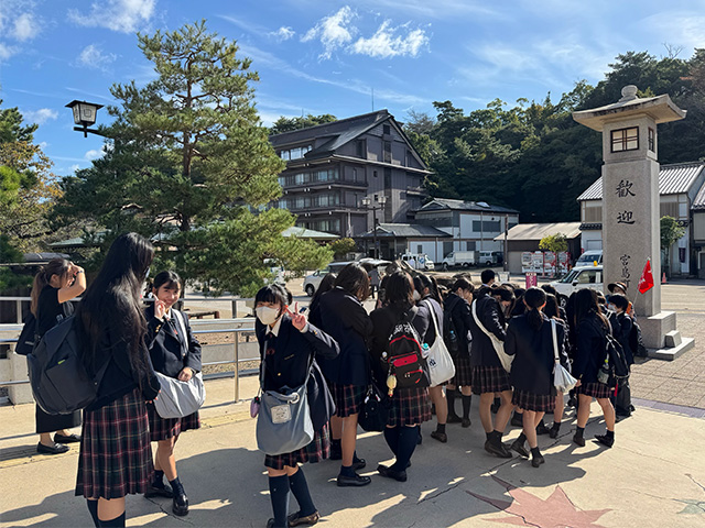 宮島到着