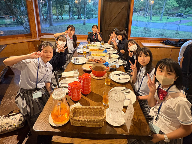 Dining Hallで夕食