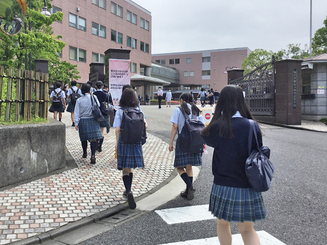 3ヶ月ぶりの登校風景