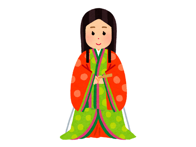 平安時代の女性のイラスト