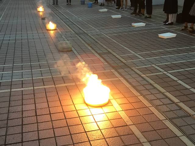 小学生が作成した噴出花火