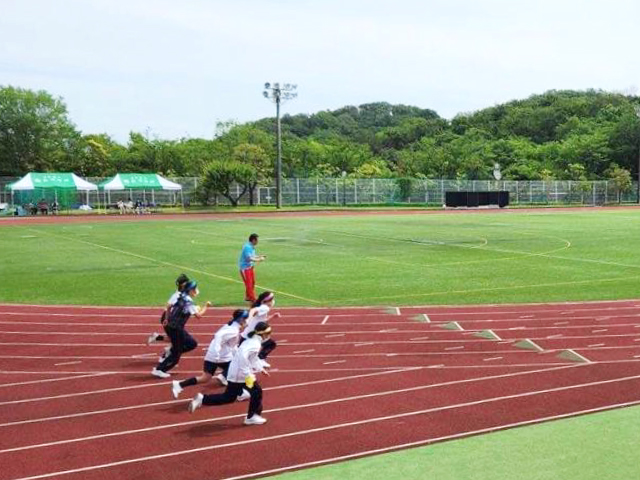 中学生の徒競走