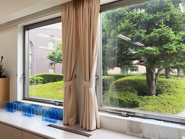 中1の教室から見える景色です