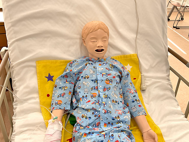 入院している男の子がイメージできるよう設定したシミュレーターです。