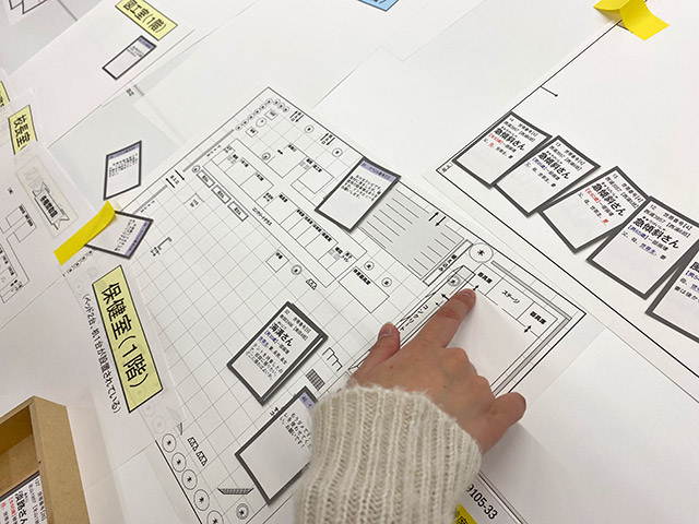 相談しながら、どの部屋を使用してもらうかを判断