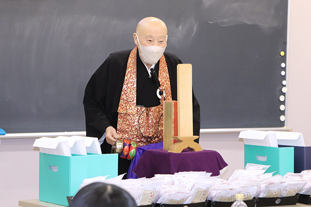 ご祈祷後にお言葉をいただきました